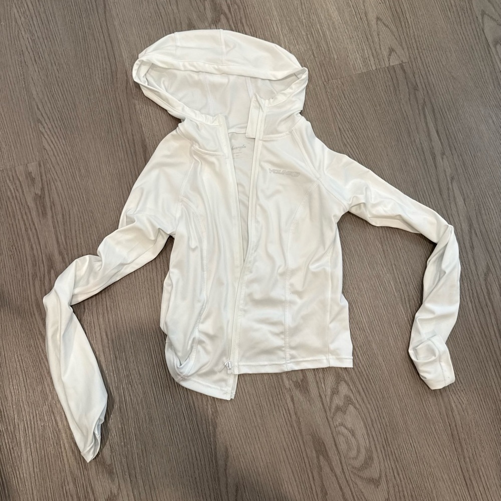 Youngla crop fitted jacket with hood